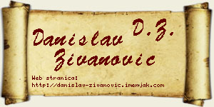 Danislav Živanović vizit kartica